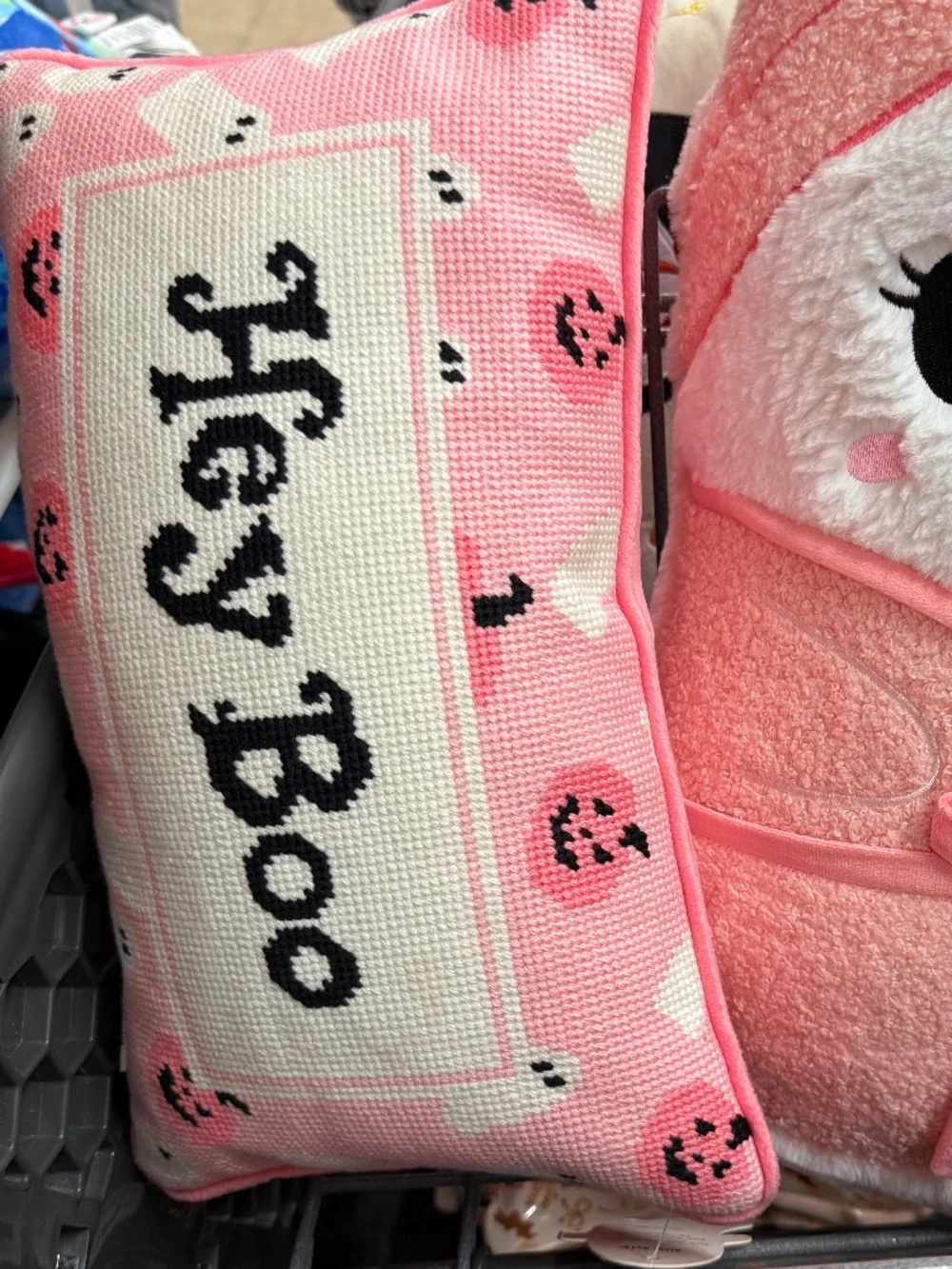 Pink ghost pillow